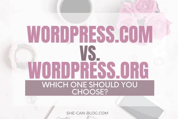 Tekst op afbeelding: Wordpress com vs wordpress org